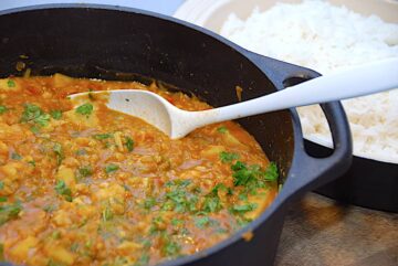 billede med vegetarisk gryderet
