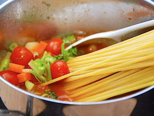 billede med pastagryde