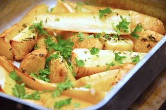 billede med pastinakker i ovn