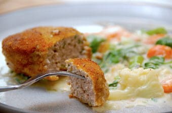 kalvekrebinetter med frikassé