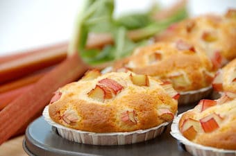 billede med rabarbermuffins