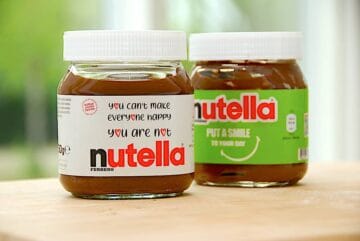 Billede med Nutella.