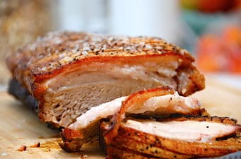 billede med flæskesteg sous vide