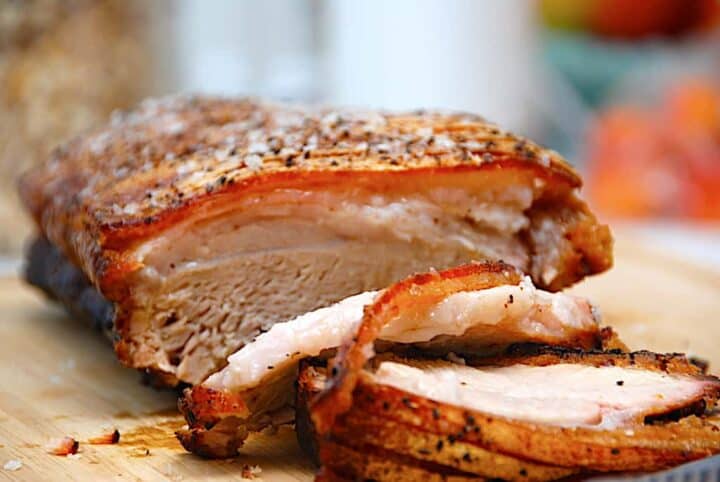 billede med flæskesteg sous vide