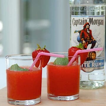 billede med strawberry daiquiri drink