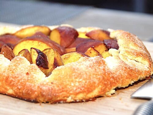 galette med fersken