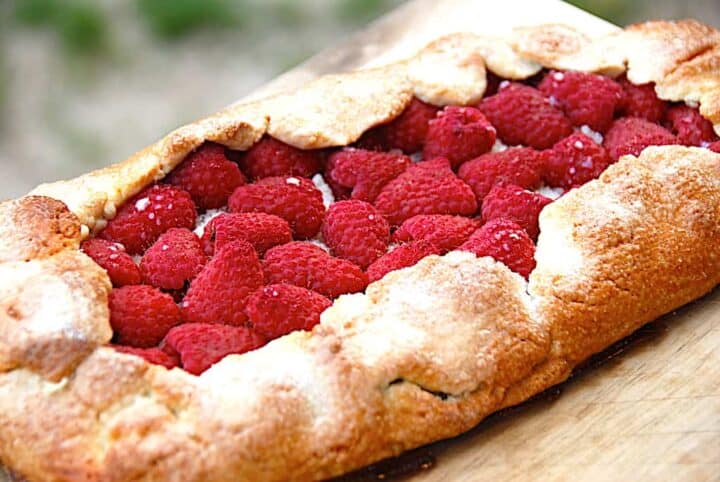 Billede af hindbærgalette.