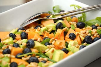 melonsalat med avocado