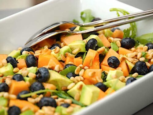 melonsalat med avocado