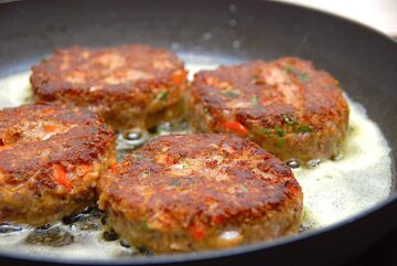 vegetarbøffer med kidneybønner