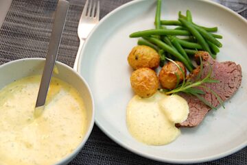 billede med sauce bearnaise sous vide