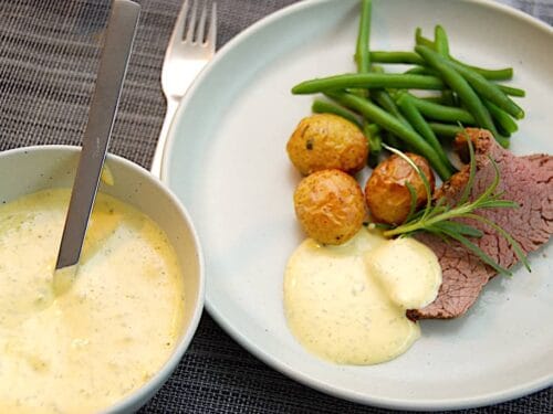 billede med sauce bearnaise sous vide