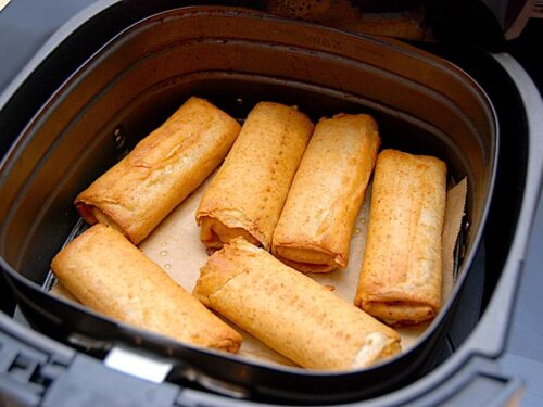 frosne forårsruller i Airfryer