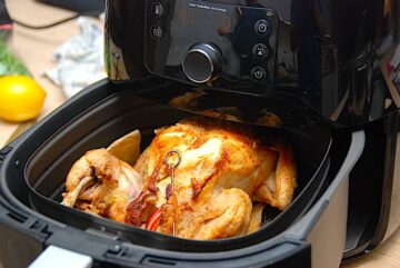 billederesultat for hel kylling i airfryer