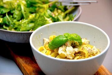 billederesultat for kylling med pesto og pasta
