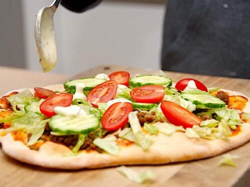 billederesultat for salatpizza