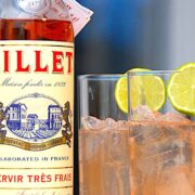 Lillet rose tonic drink