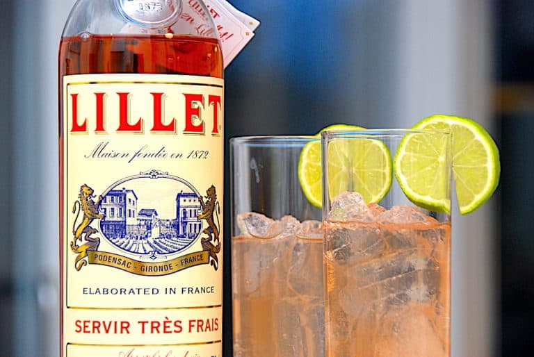 Lillet rose tonic drink