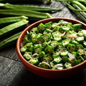 Billede med okra.