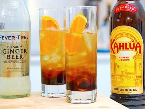 Kahlua Ginger Ale drink