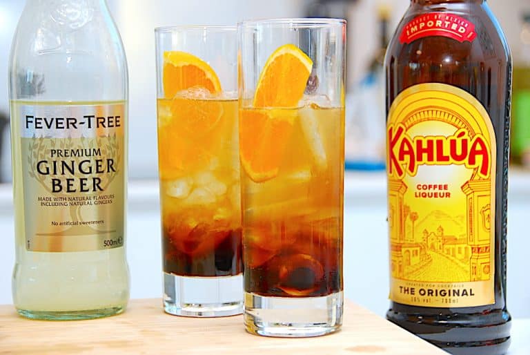 Kahlua Ginger Ale drink