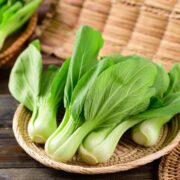 Billede med pak choy.