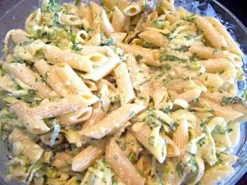 grøn pastasalat