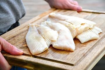 Billede med hellefisk