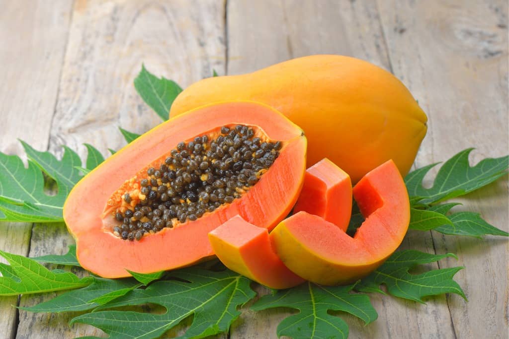 papaya frugt