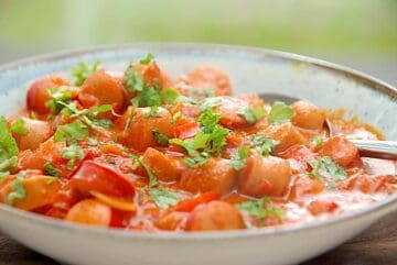 billederesultat for pølsemandens gryderet med pølser og paprika