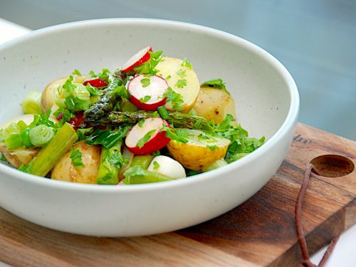 Salat med kogte kartofler