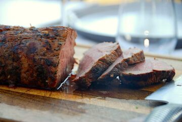 billede med grillet kalvemørbrad