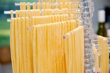 Billede af hjemmelavet pasta.