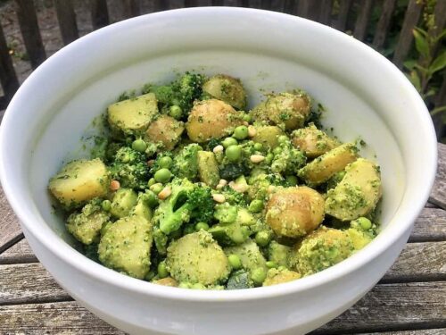 billederesultat for kartoffelsalat med pesto