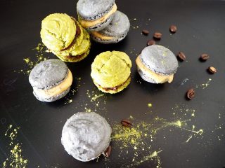 Macarons med matcha