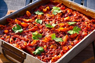 billederesultat for bagt pasta bolognese