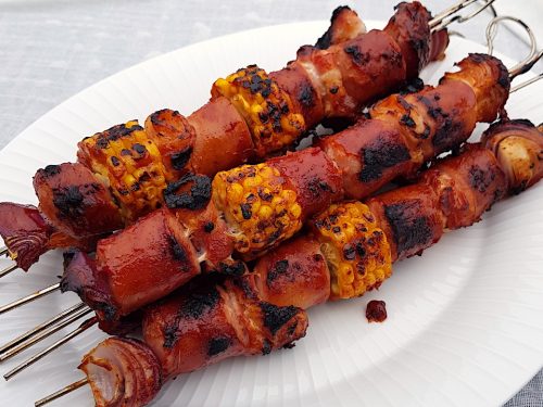 billederesultat for grillspyd med frankfurter