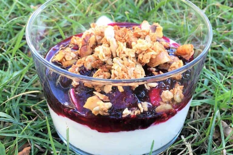 skyr med hjemmelavet granola