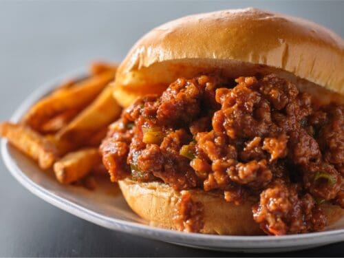 sloppy joe amerikansk sandwich