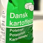 Billede med kartoffelmel.