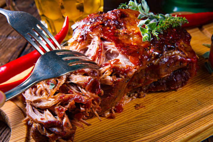 pulled pork i ovn