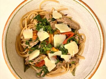 Straccetti med pasta