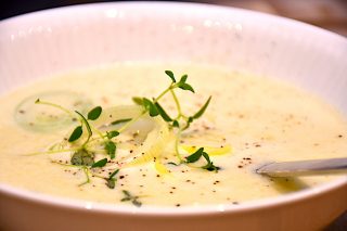 billederesultat for porresuppe med flødeost