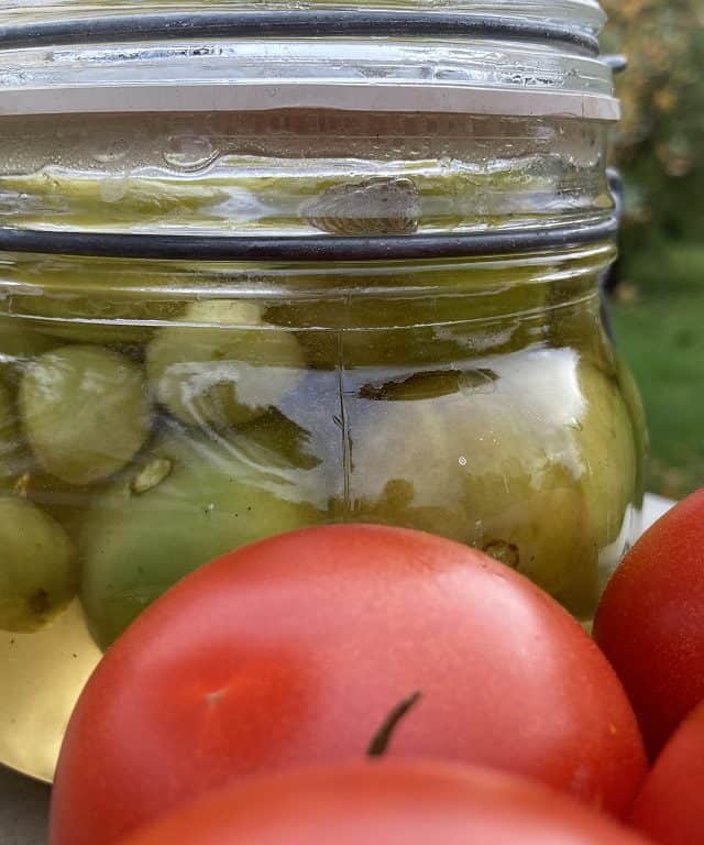 Syltede grønne tomater