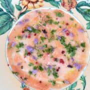Carpaccio med fisk