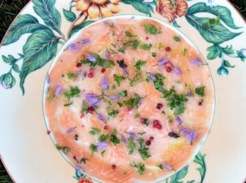 Carpaccio med fisk