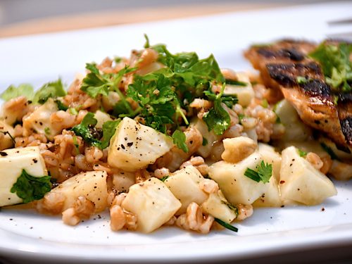 billederesultat for salat med spelt og selleri