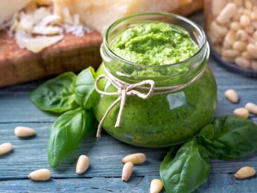billede med italiensk pesto