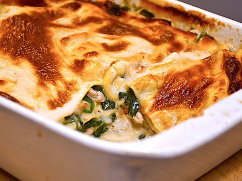 billederesultat for lasagne med kylling og spinat