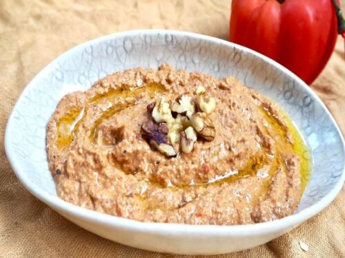 Muhammara med grillet peberfrugt